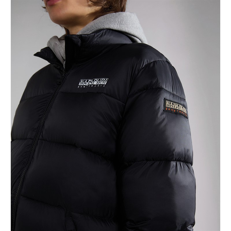 Napapijri Womens Box Padded Long Jacket Black