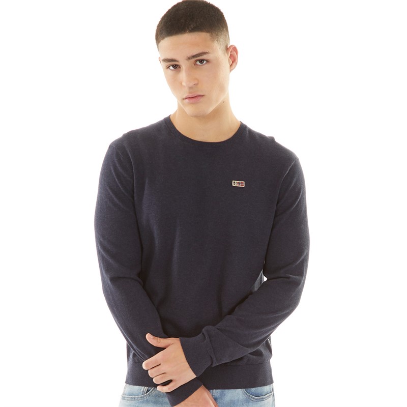 Napapijri Mens Darca Long Sleeve Top Blue Marine