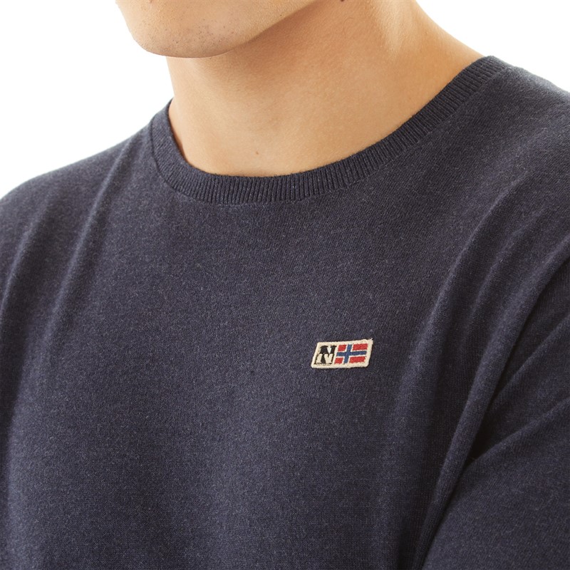 Napapijri Mens Darca Long Sleeve Top Blue Marine