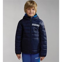 Napapijri Junior Boys Verna Padded Hooded Jacket Blue Marine