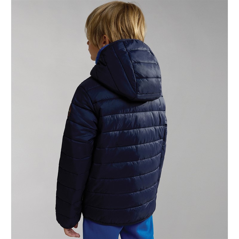 Napapijri Junior Boys Verna Padded Hooded Jacket Blue Marine