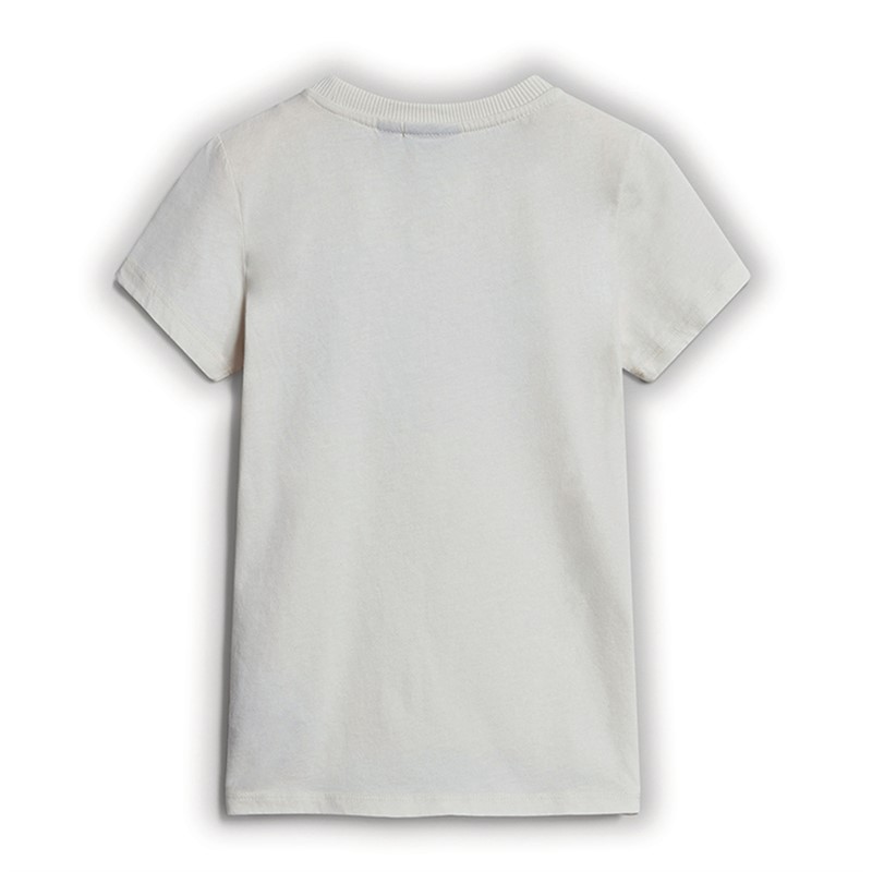 Napapijri Juniors Brunt Logo T-Shirt White Whisper
