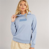 Napapijri Womens Box Logo Hoodie Troposphere