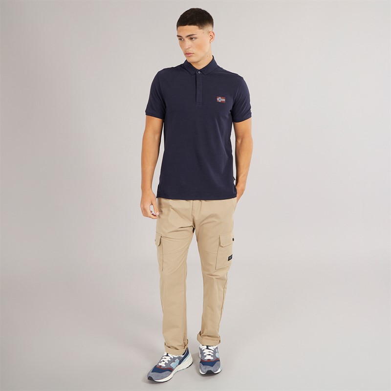 Napapijri Mens Ebea 2 Polo Shirt Blue Marine
