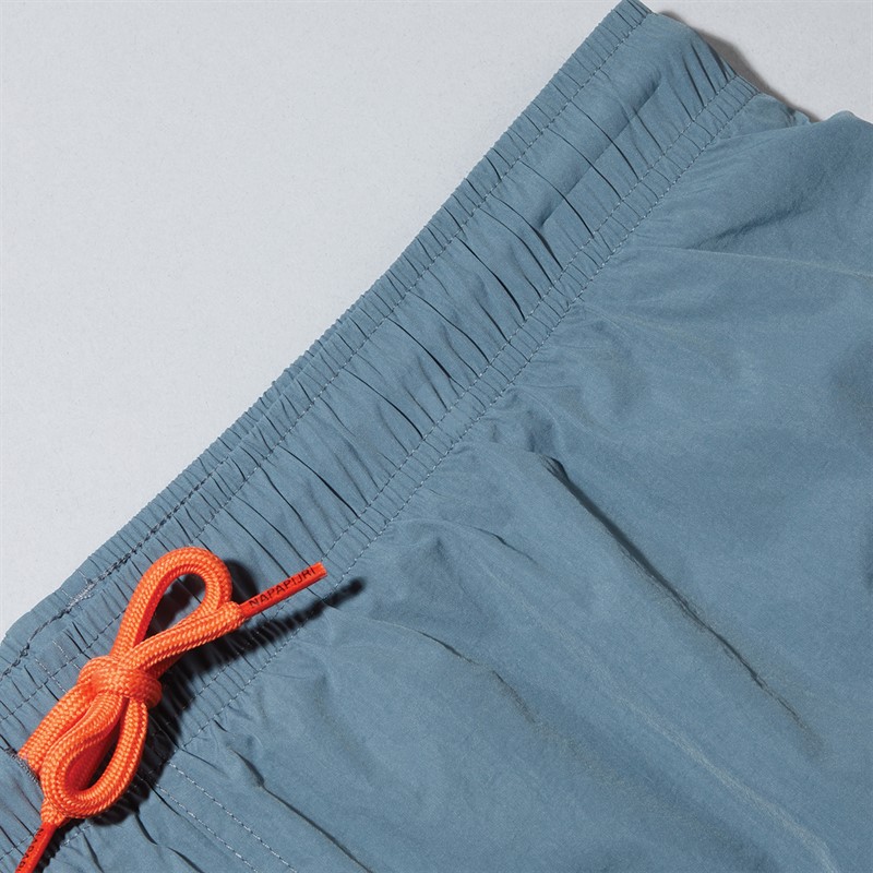 Napapijri Mens Box Logo Swim Shorts Stormy Weat