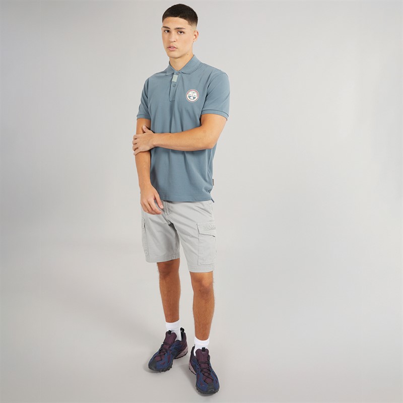 Napapijri Mens Clanis Polo Shirt Stormy Weat