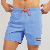 Napapijri Mens Box Logo Swim Shorts Ultramarine