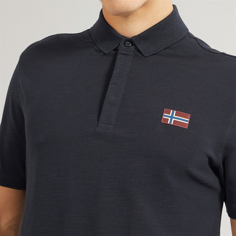 Napapijri Mens Ebea 2 Polo Shirt Black