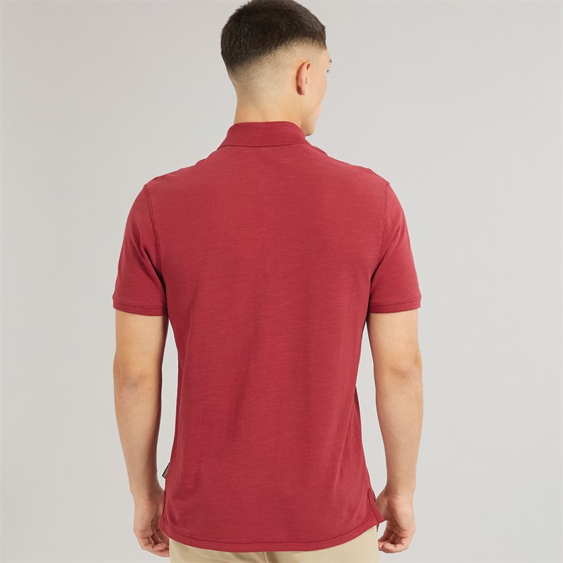 Napapijri Mens Ebea 2 Polo Shirt Tibetan Red