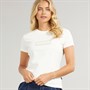 Napapijri Womens Box Logo T-Shirt White Heron