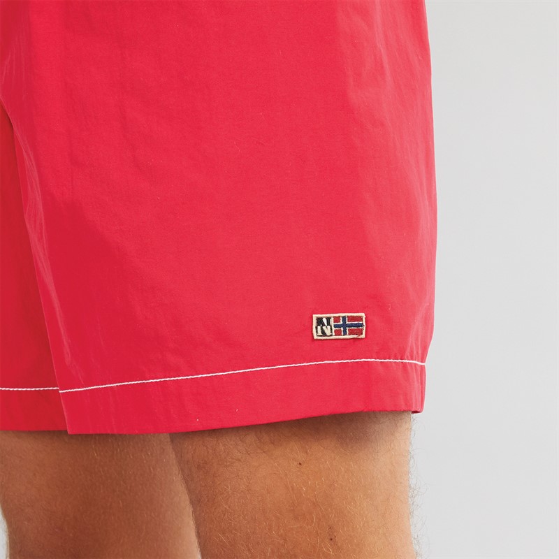 Napapijri Mens Verona 2 Swim Shorts Red Barberry