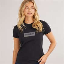 Napapijri Womens Box Logo T-Shirt Black