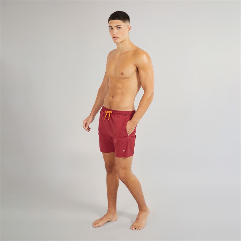 Napapijri Mens Haldane Swim Shorts Tibetan Red