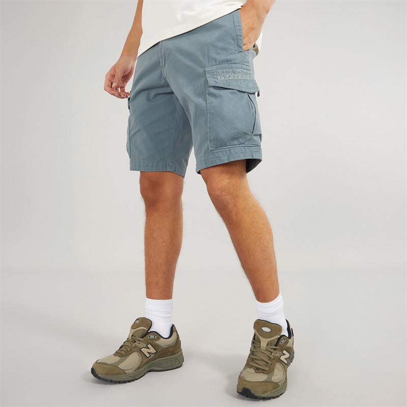 Napapijri Mens Deline Cargo Shorts Stormy Weat