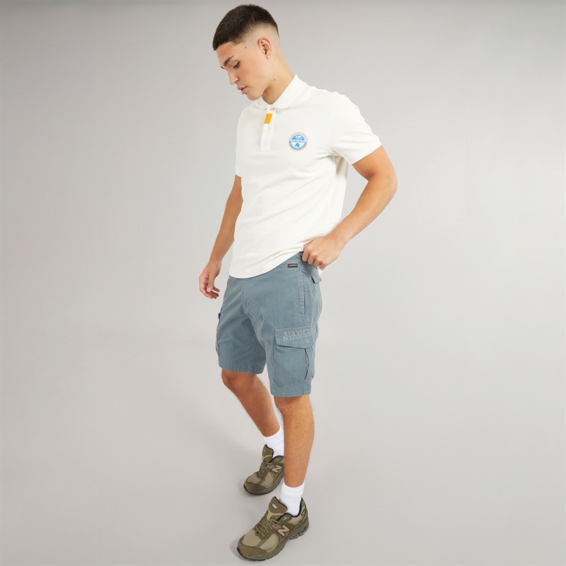 Napapijri Mens Deline Cargo Shorts Stormy Weat