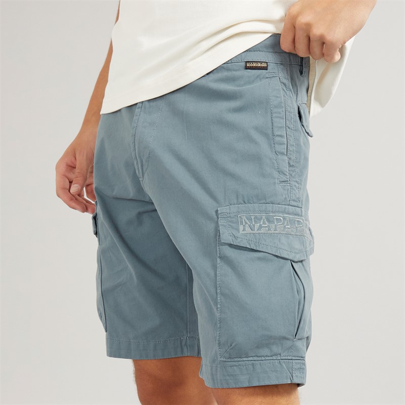 Napapijri Mens Deline Cargo Shorts Stormy Weat