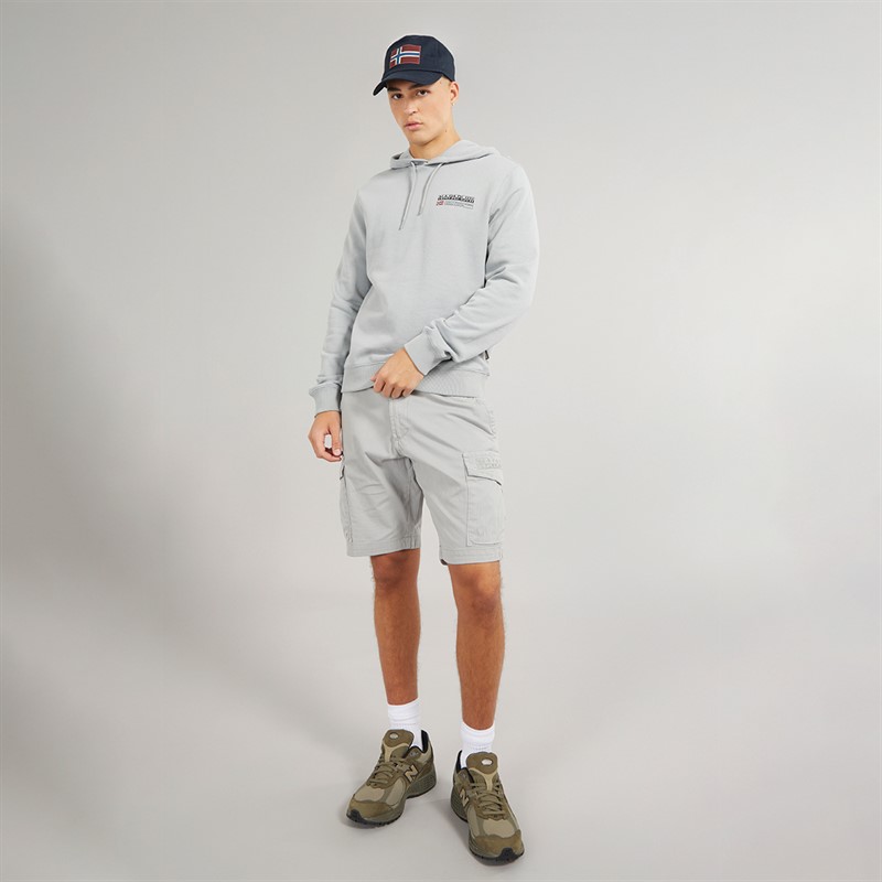 Napapijri Mens Kasba Hoodie Ultimate Grey