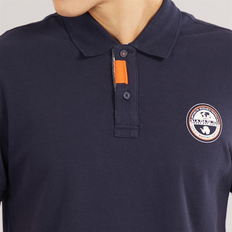 Napapijri Mens Clanis Polo Shirt Blu Marine