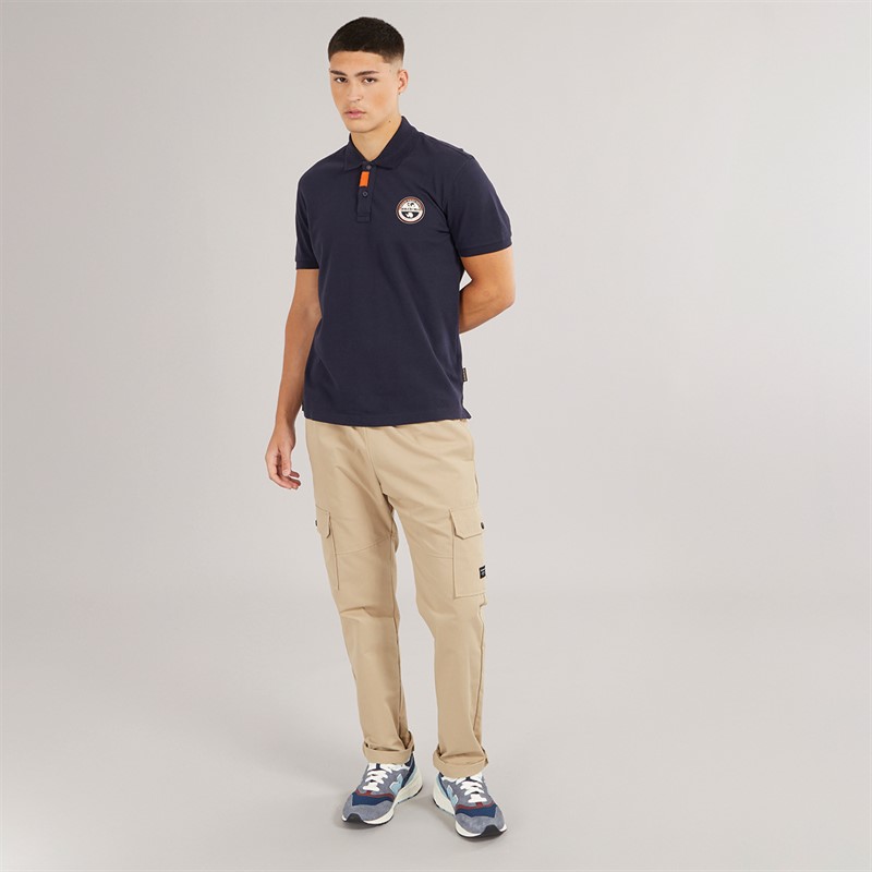 Napapijri Mens Clanis Polo Shirt Blu Marine