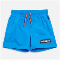 Napapijri Boys Chamois Box Logo Swim Shorts French Blue