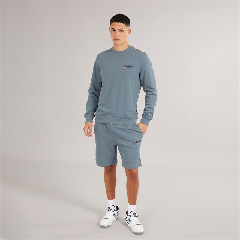 Napapijri Mens Kasba Crew Neck Sweatshirt Stormy Weat
