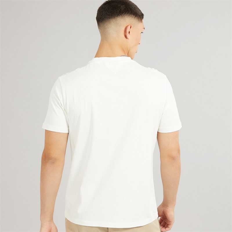 Napapijri Mens Lari Flag Logo T-Shirt White Heron