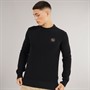 Napapijri Mens Prado Ribbed Knitted Crew Neck Jumper Black Beauty
