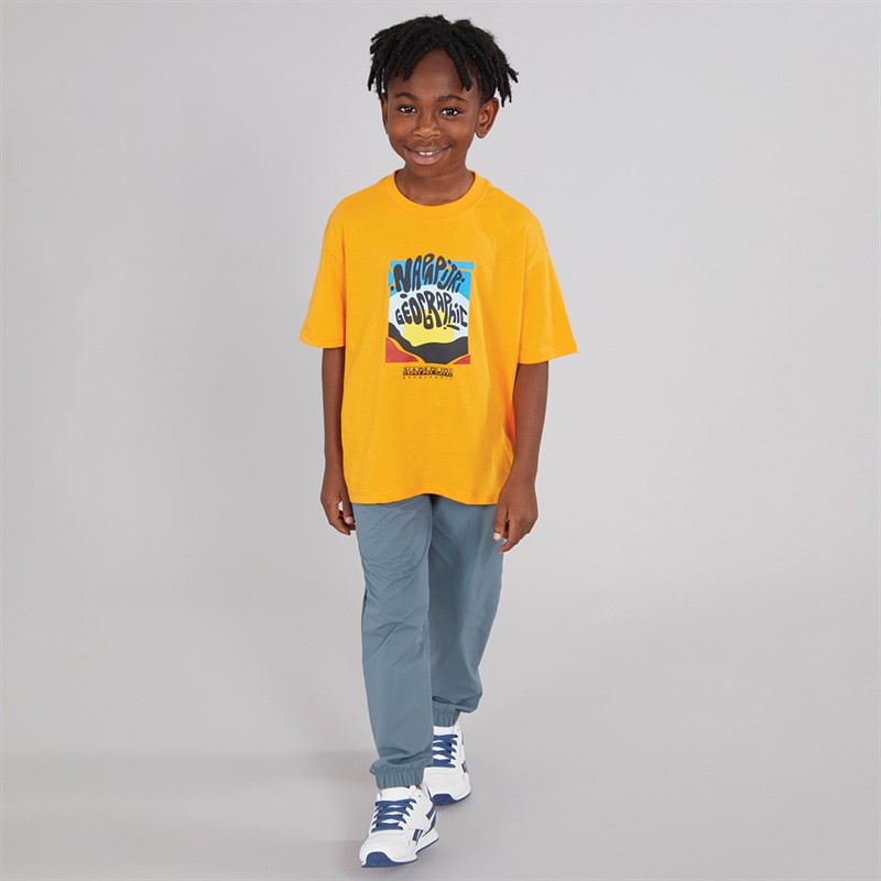 Napapijri Boys Marem Box Logo Joggers Stormy Weat