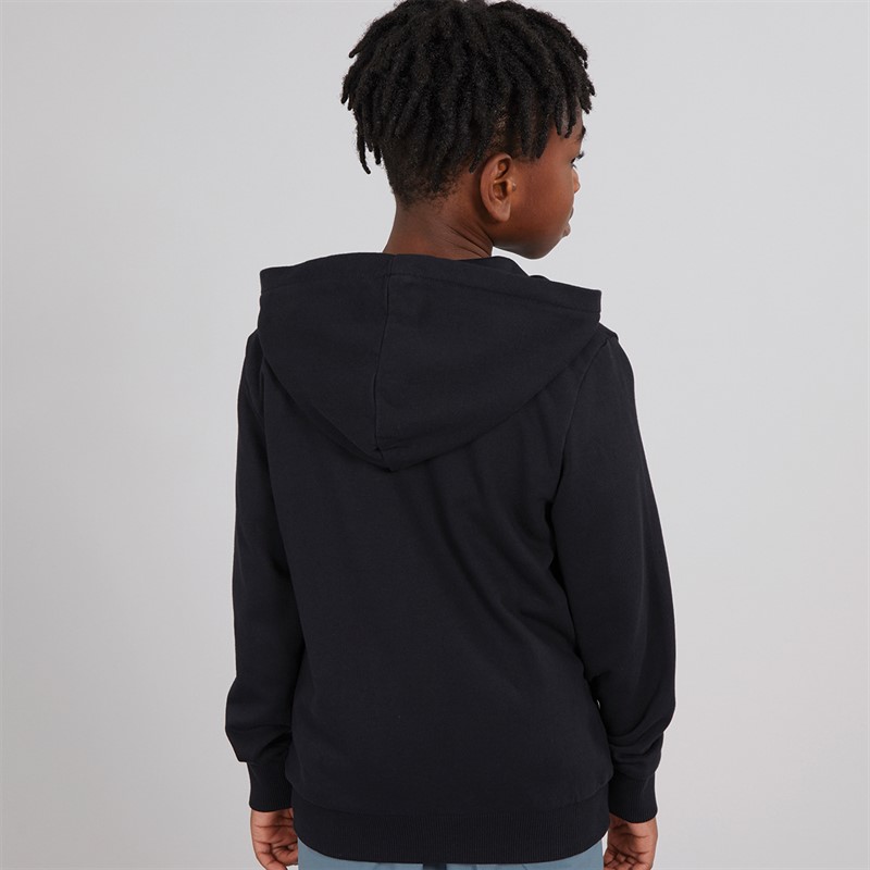 Napapijri Boys Chamois Box Logo Full Zip Hoodie Black