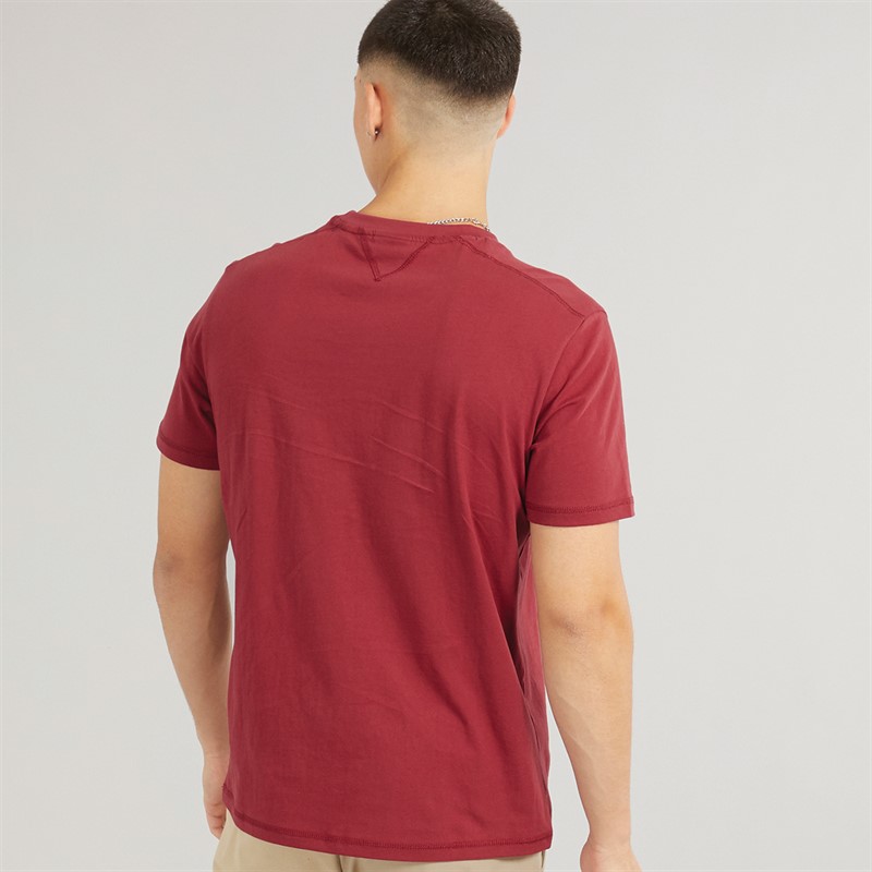 Napapijri Mens Lari Flag Logo T-Shirt Tibetan Red