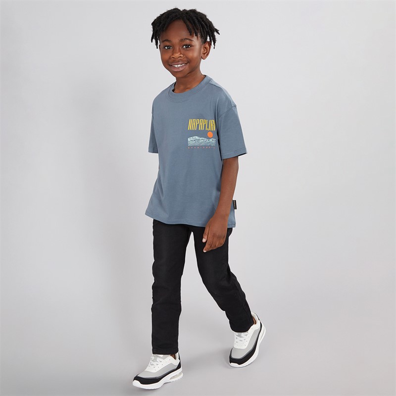 Napapijri Kids Sella Graphic T-Shirt Stormy Weat