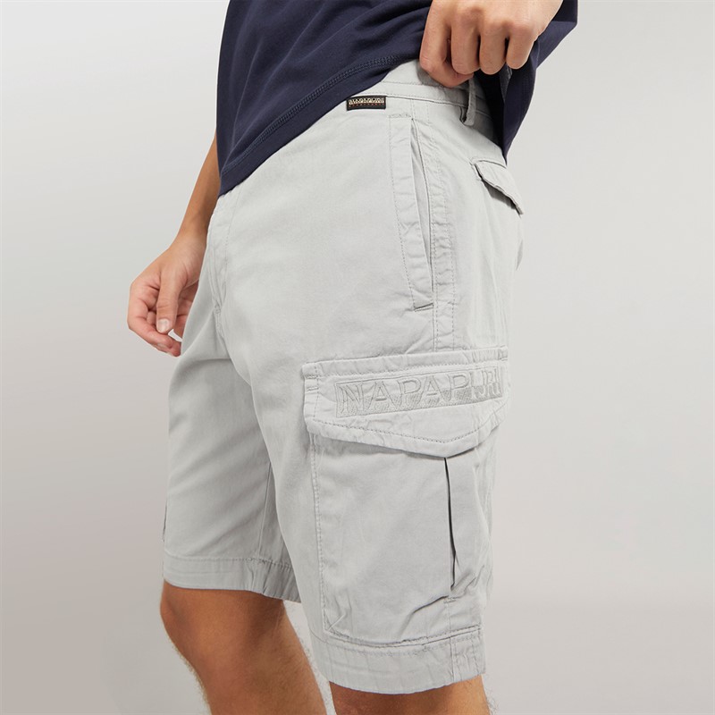 Napapijri Mens Deline Cargo Shorts Ultimate Grey