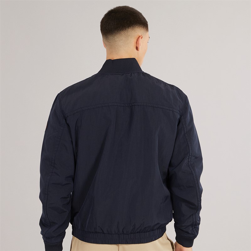 Napapijri Mens Montale Bomber Jacket Blue Marine