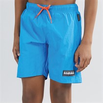 Napapijri Junior Boys Chamois Box Logo Swim Shorts French Blue
