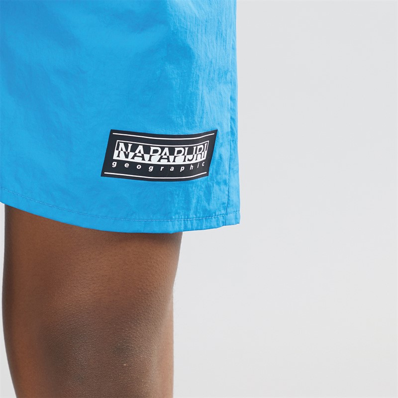 Napapijri Junior Boys Chamois Box Logo Swim Shorts French Blue