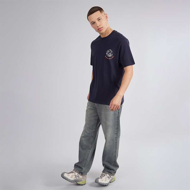 Napapijri Mens Yukis T-Shirt Blue Marine