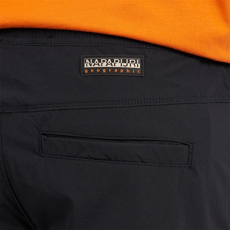 Napapijri Mens Sovana Stretch Poly Cargo Trousers Black Beauty