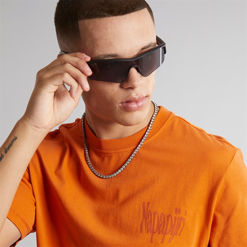 Napapijri Mens Turrach T-Shirt Orange Pumpkin