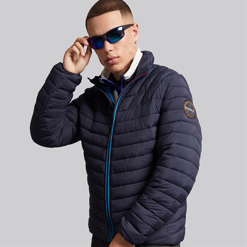 Napapijri Mens Lapaz Padded Jacket Blue Marine