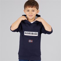 Napapijri Boys Burgee Winter 3 Hoodie Blue Marine