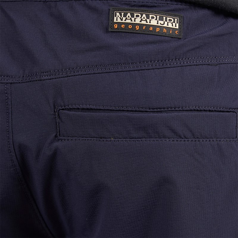 Napapijri Mens Sovana Stretch Poly Cargo Trousers Blue Marine