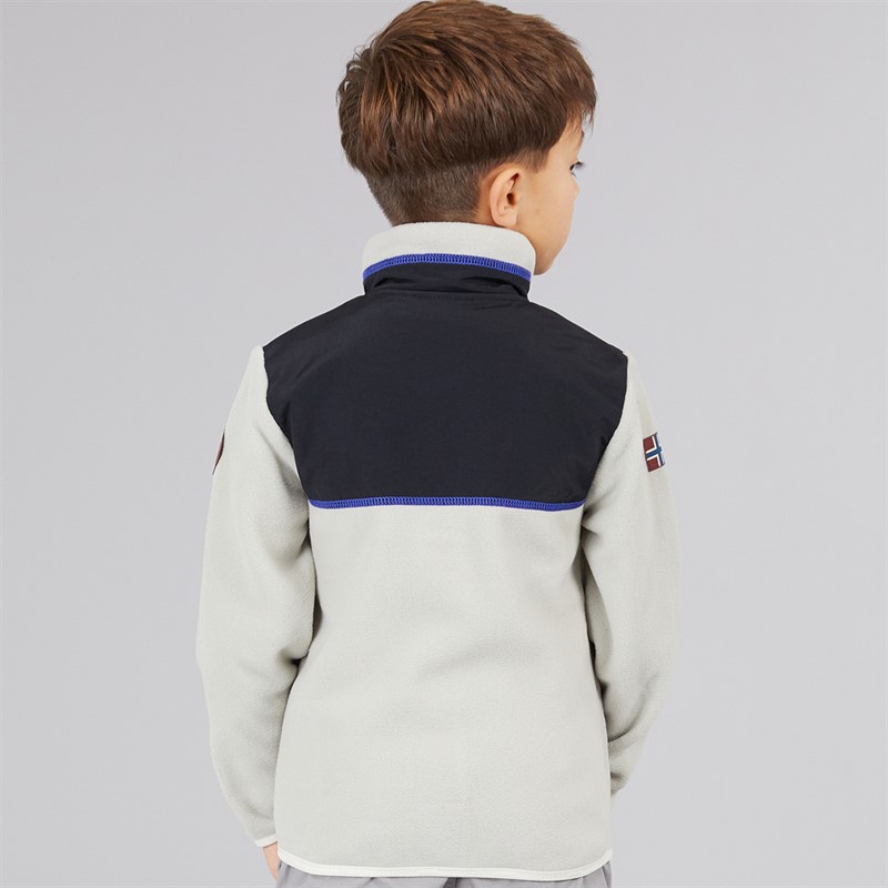 Napapijri Boys Arbari Full Zip Fleece Grey