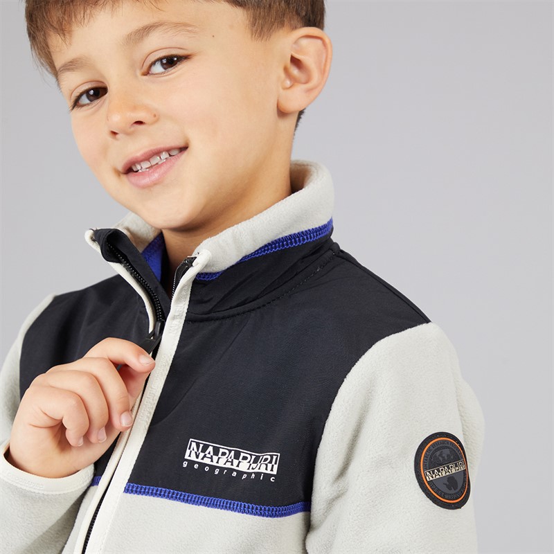 Napapijri Boys Arbari Full Zip Fleece Grey