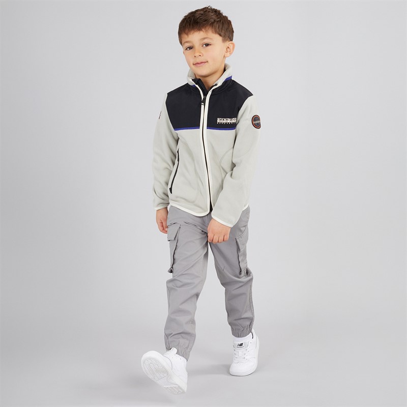 Napapijri Boys Arbari Full Zip Fleece Grey