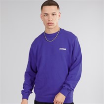 Napapijri Mens Small Box Crew Neck Sweatshirt Royal Blue