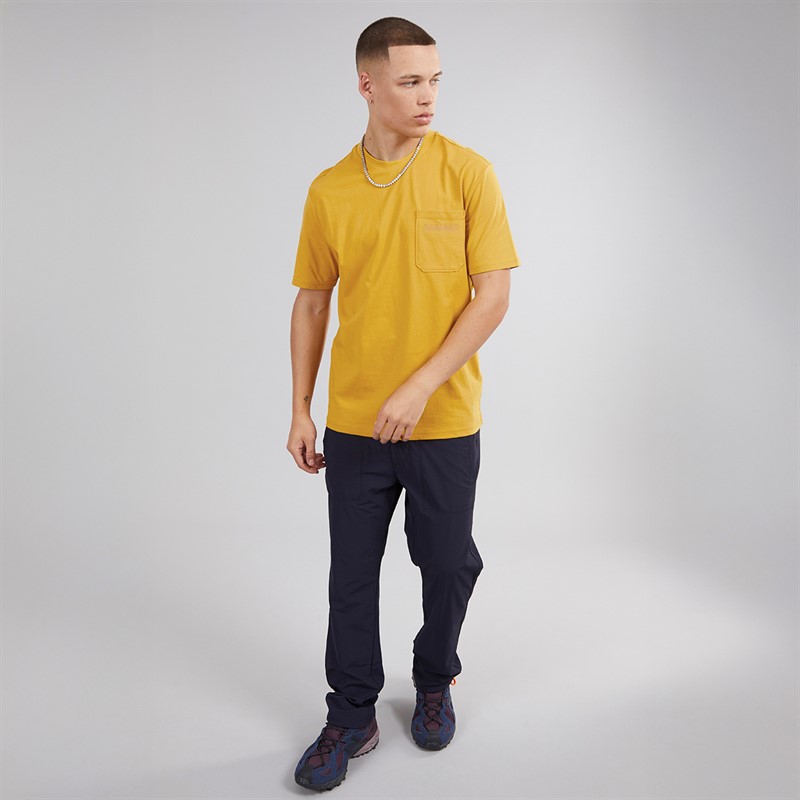 Napapijri Mens Fanes Pocket T-Shirt Gold Flake