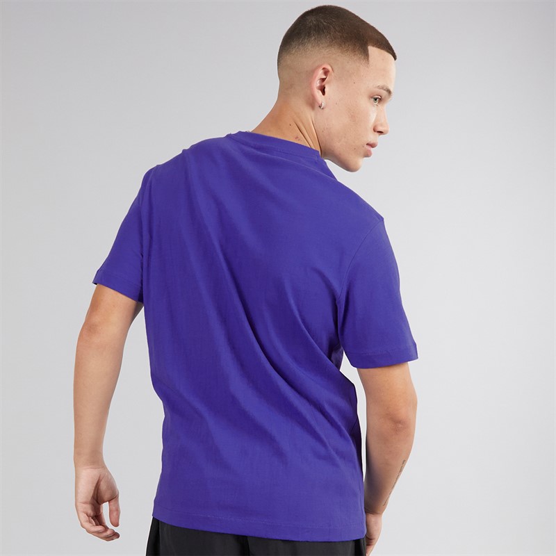 Napapijri Mens Box Logo T-Shirt Royal Blue