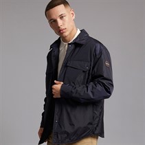 Napapijri Mens Casies Windproof Overshirt Blue Marine