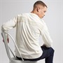 Napapijri Mens Back Graphic Long Sleeve T-Shirt Beige Dimity