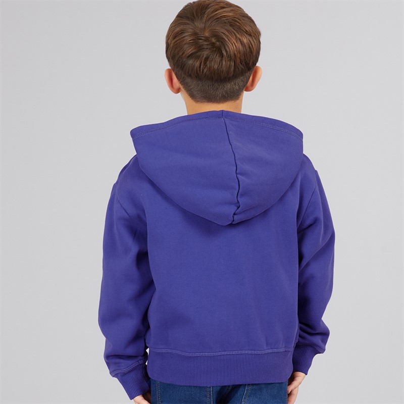 Napapijri Boys Inot Full Zip Hoodie Royal Blue